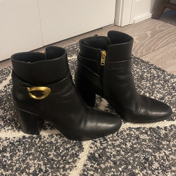 Coach Delaney Signature Buckle Heeled Boot - Picture 5 of 9